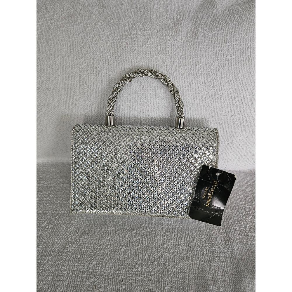 D'Margeaux Satin and Sparkle Evening Bag